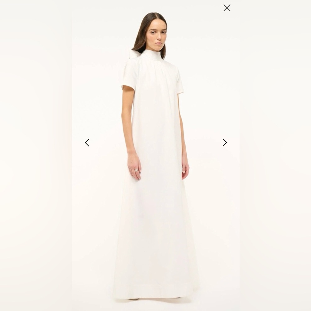 STAUD ILANA DRESS WHITE